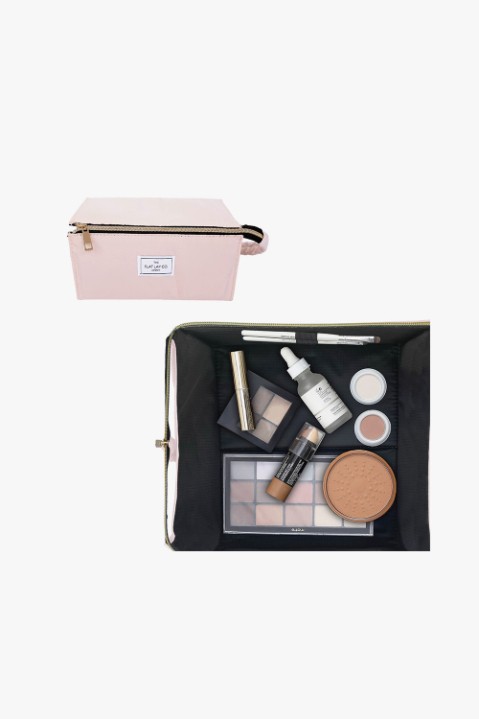 THE FLAT LAY CO  Makeup Box Bag Blush Pink
