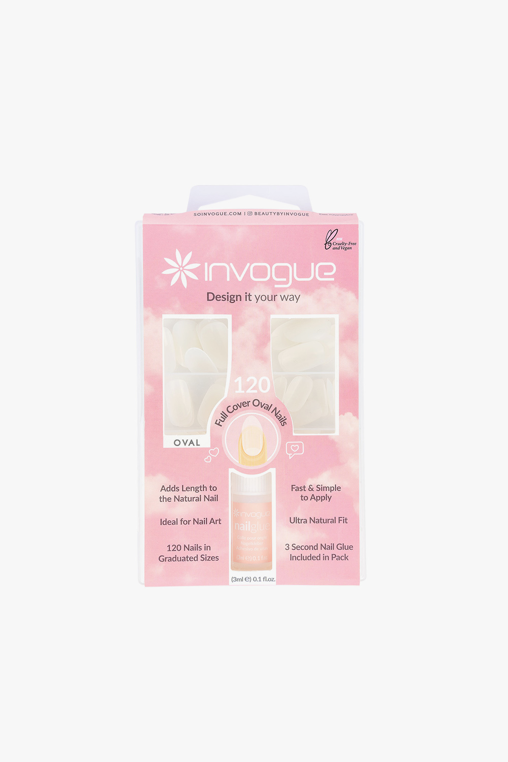 Full Cover Oval Nails (120Pcs)
