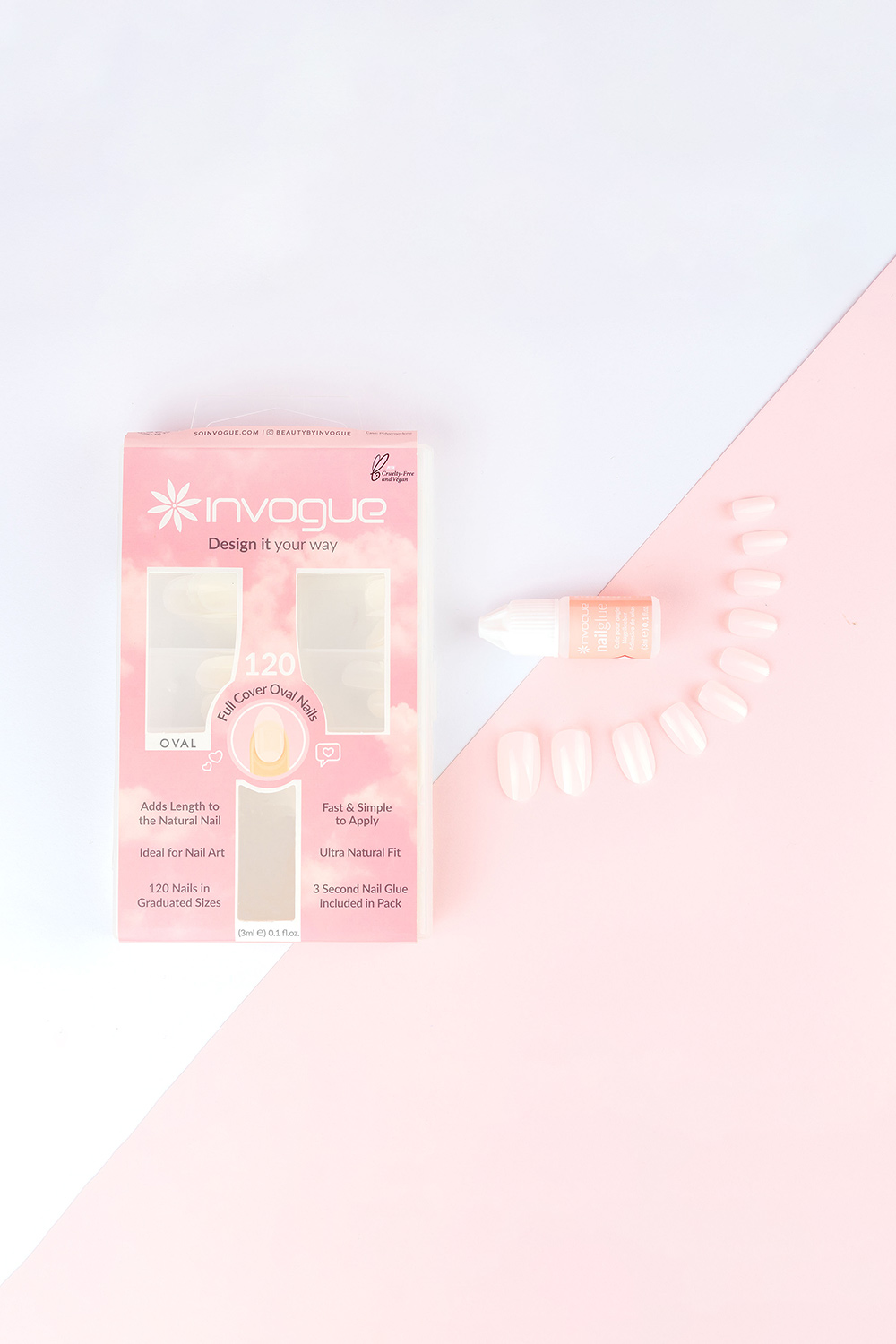 Full Cover Oval Nails (120Pcs) - Image 2