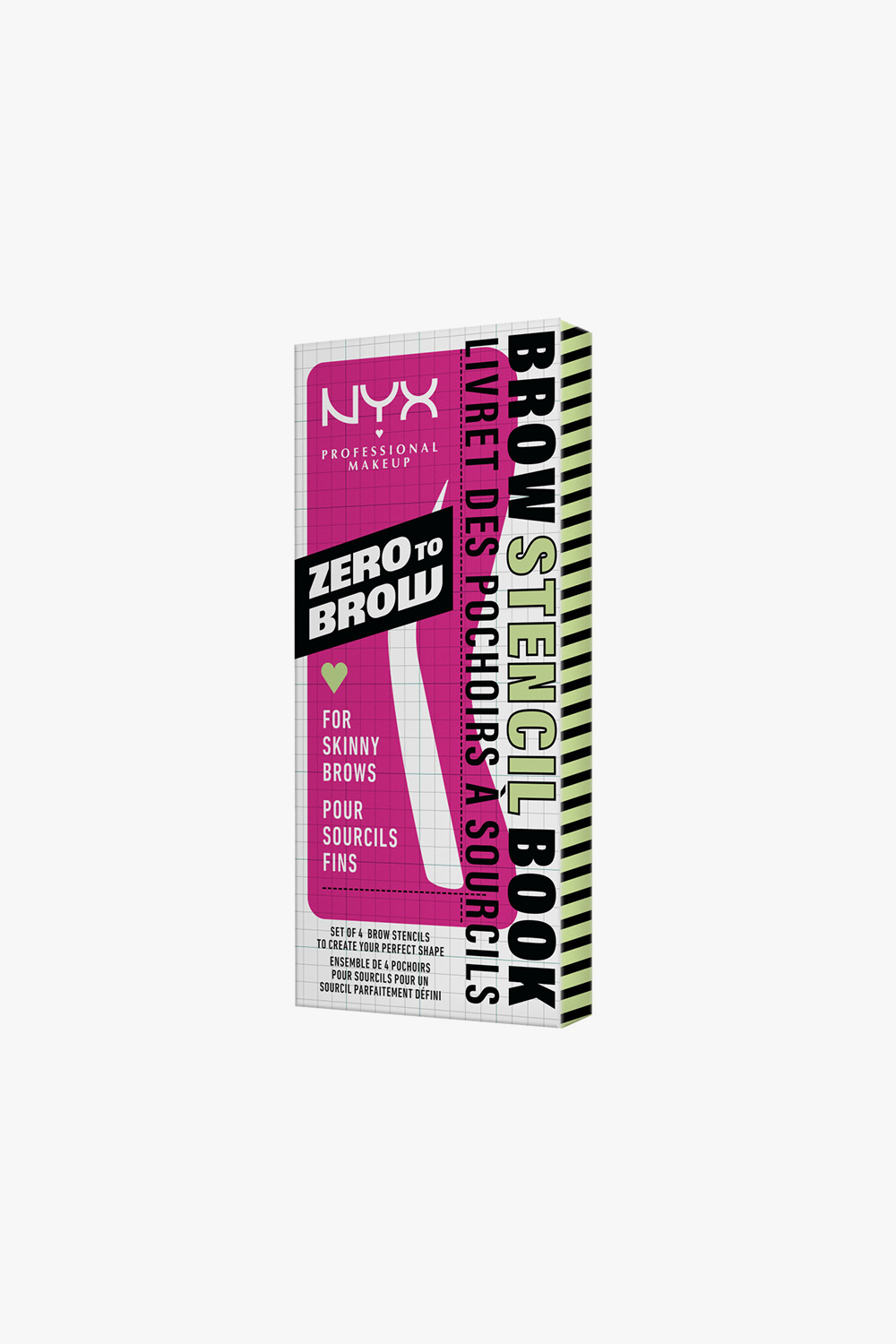 Zero To Brow Stencil For Skinny Brows
