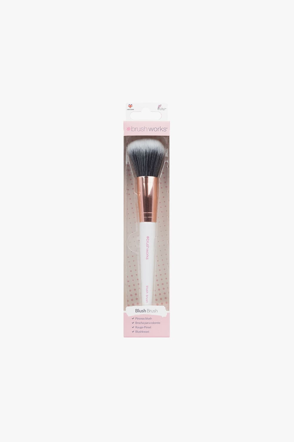White & Gold Blush Brush