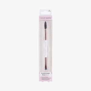 White & Gold Brow Duo Brush
