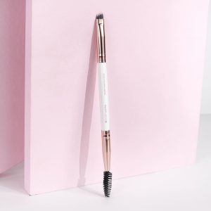 White & Gold Brow Duo Brush