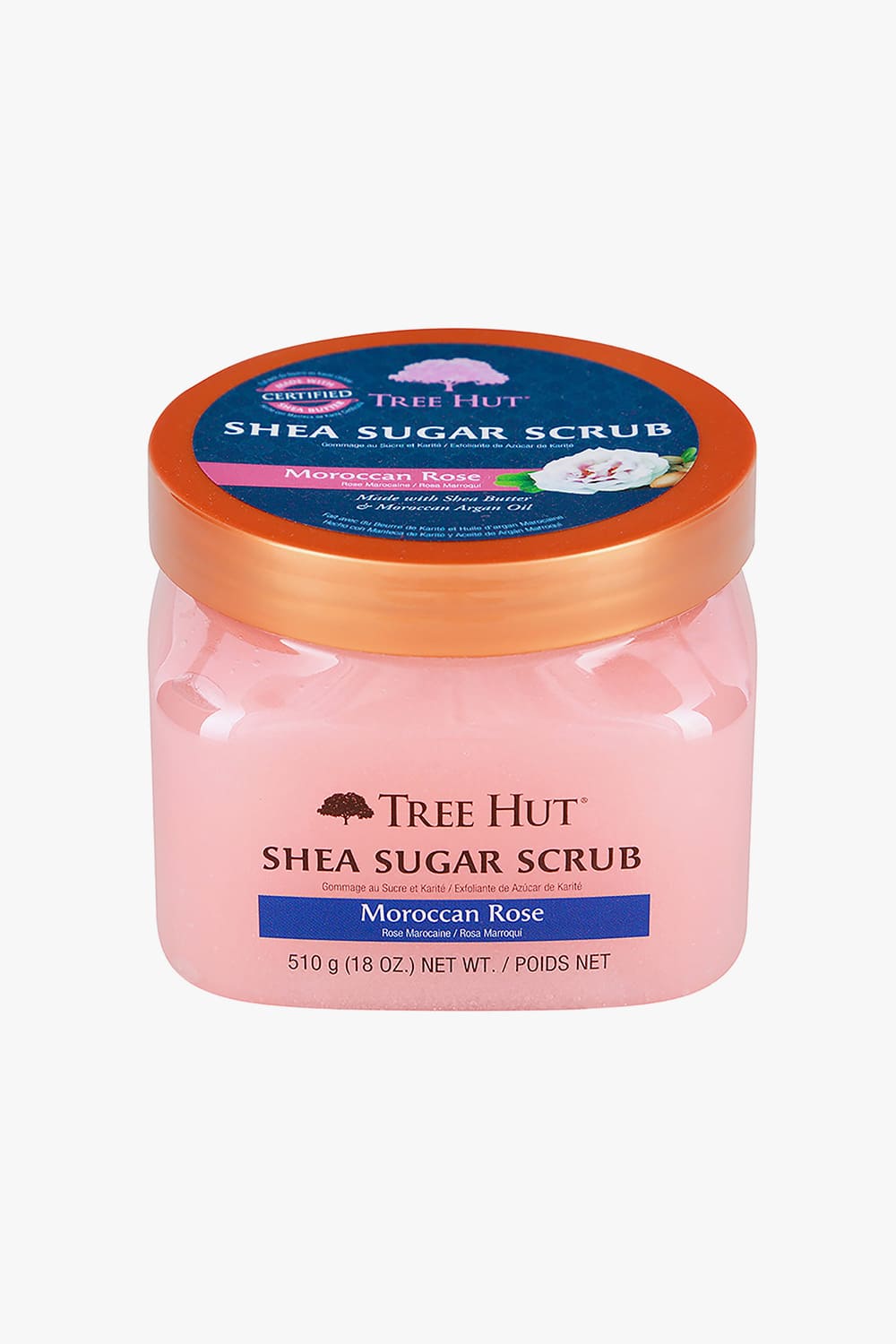 Shea Sugar Scrub Moroccan Rose 510g