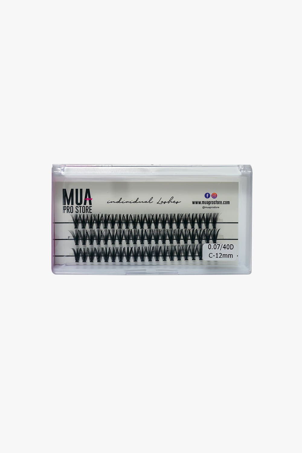 Eyelashes 40D / 0.07 C 12Mm