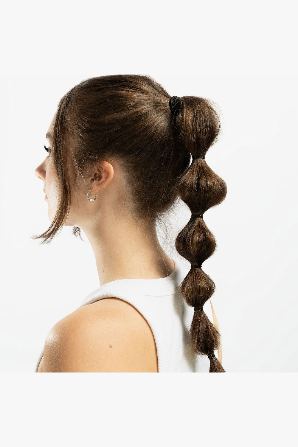 Black Flexi Elastic Hair Bands - Image 2