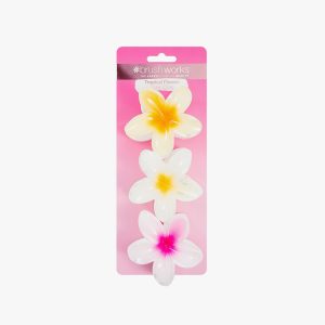 Tropical Flower Claw Clips 3 Pack