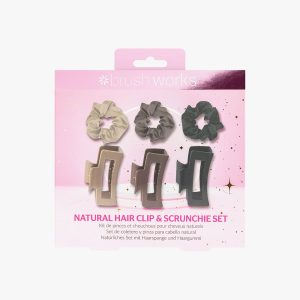 Natural Hair Clip & Scrunchie Set